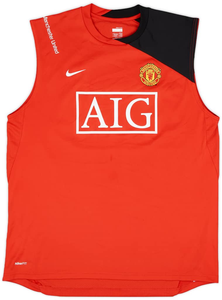 2008-09 Manchester United Nike Training Vest - 9/10 - (L)
