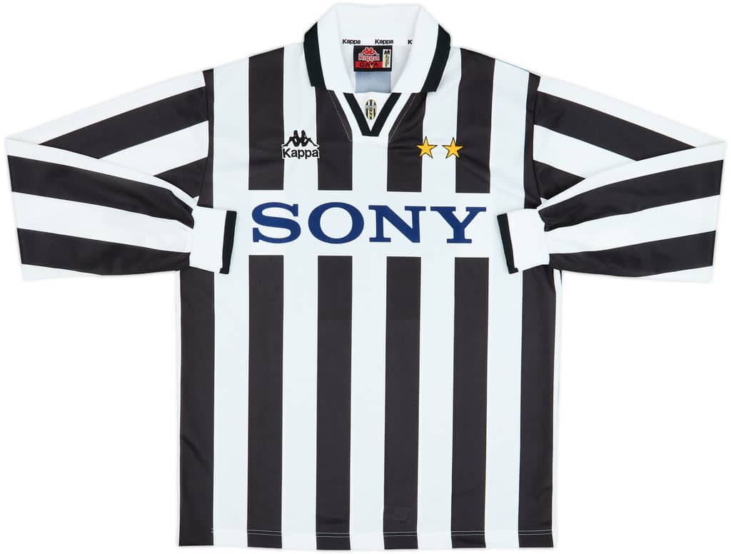 1995-97 Juventus Home L/S Shirt - 8/10 - (M)