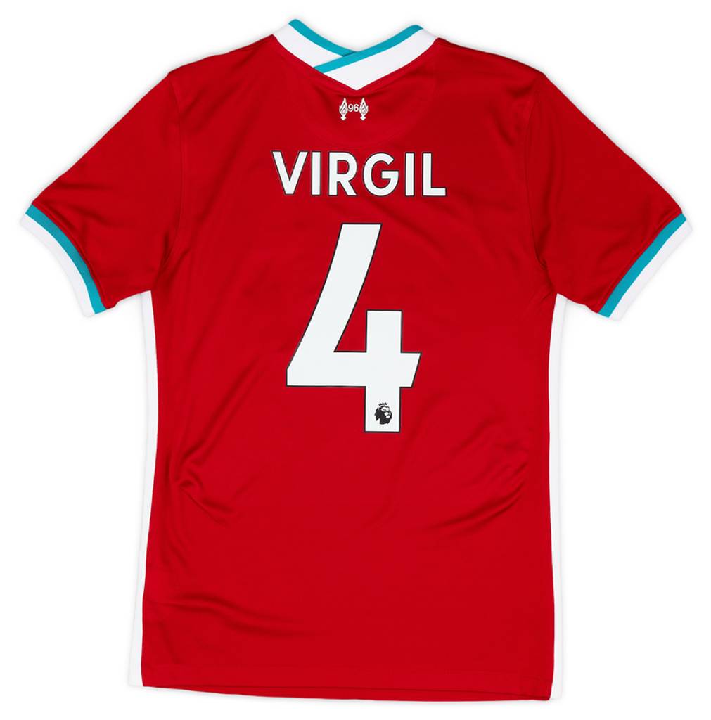 2020-21 Liverpool Home Shirt Virgil #4 - 8/10 - (S)