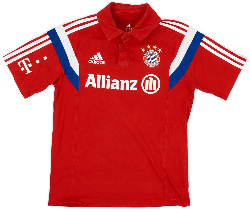 2014-15 Bayern Munich Player Issue adidas Polo Shirt - 7/10 - (S)