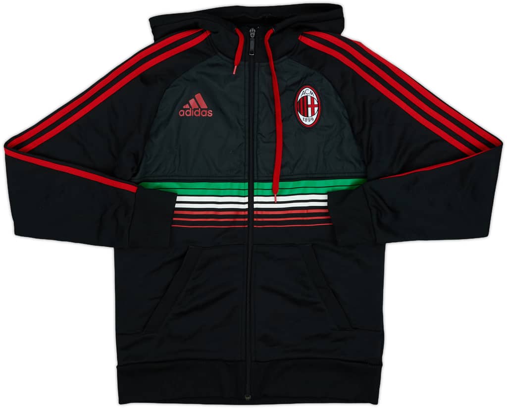 2011-12 AC Milan adidas Hooded Track Jacket - 8/10 - (S)