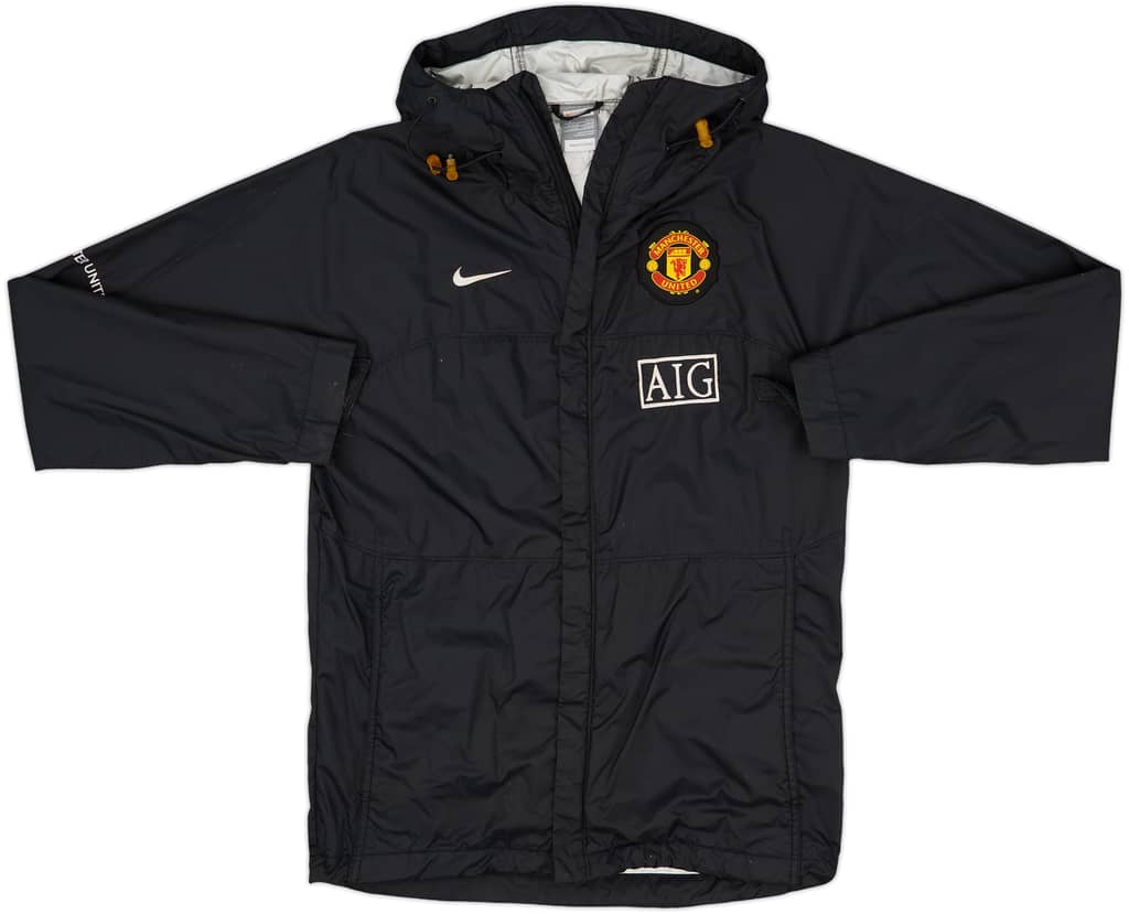 2008-09 Manchester United Nike Hooded Rain Jacket - 6/10 - (S)