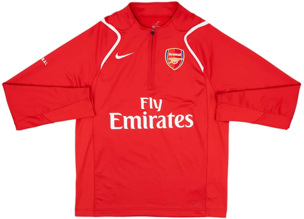 2006-07 Arsenal Nike 1/4 Zip Training Top - 8/10 - (M)