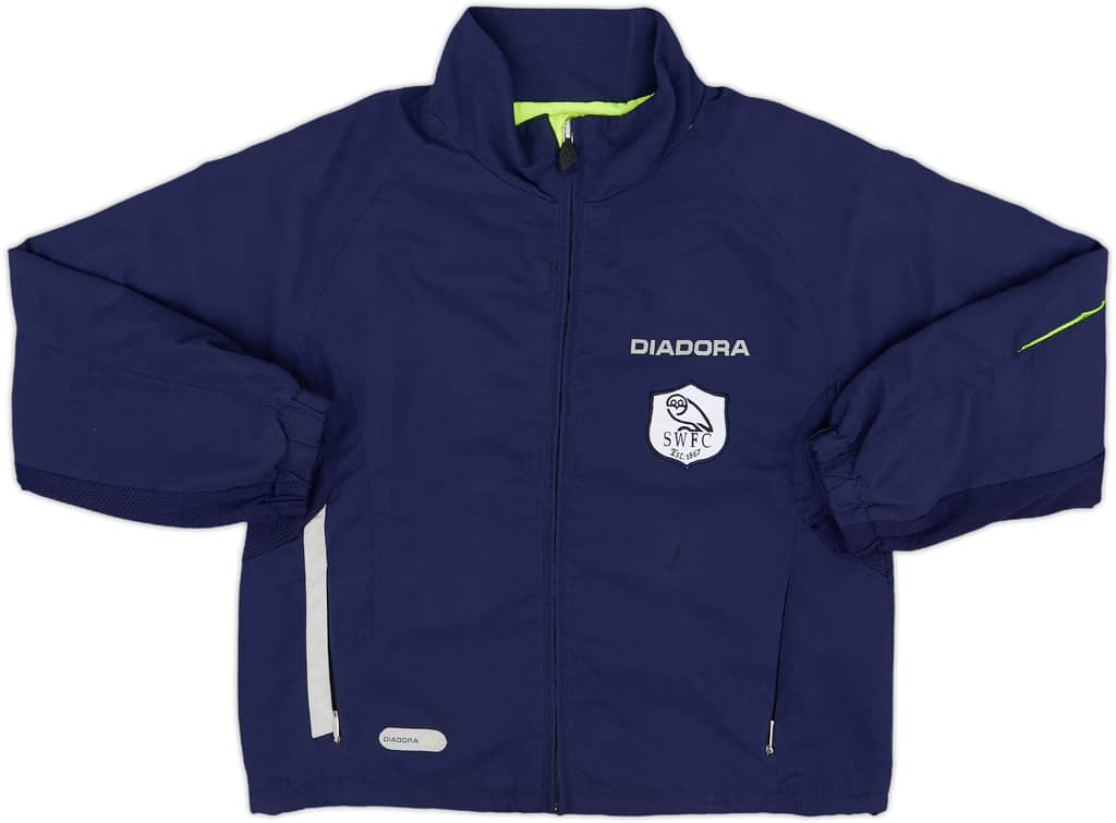 2004-06 Sheffield Wednesday Diadora Track Jacket - 8/10 - (S.Boys)