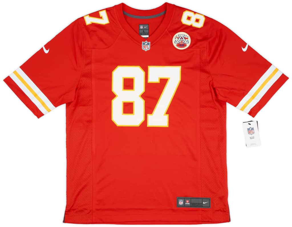 2013-23 Kansas City Chiefs Kelce #87 Nike Game Home Jersey (L)