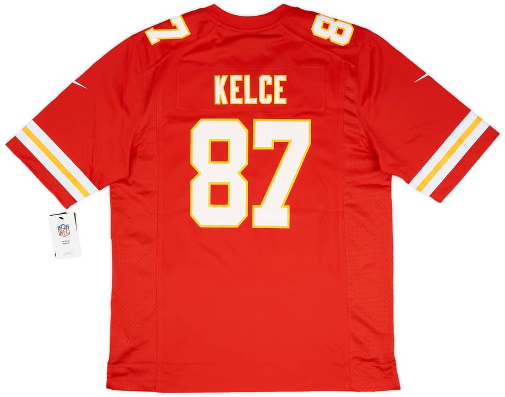 2013-23 Kansas City Chiefs Kelce #87 Nike Game Home Jersey (L)