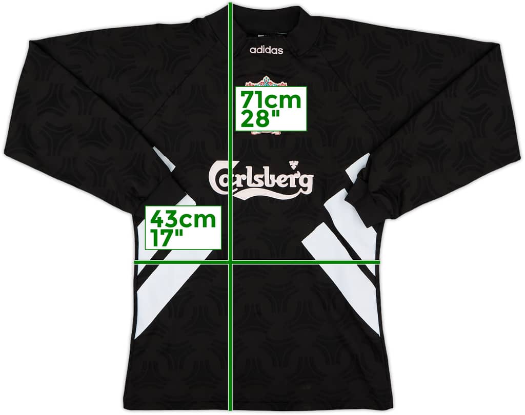 1993-95 Liverpool GK Shirt - 8/10 - (S)