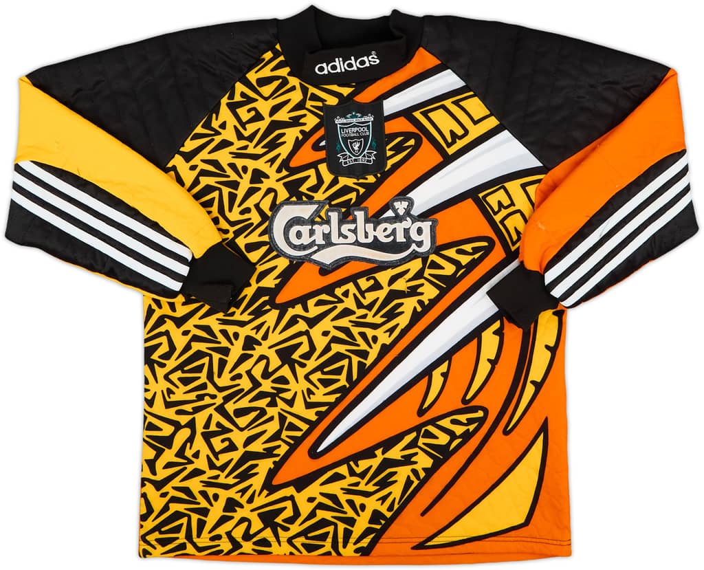 1995-96 Liverpool GK Shirt - 8/10 - (L.Boys)