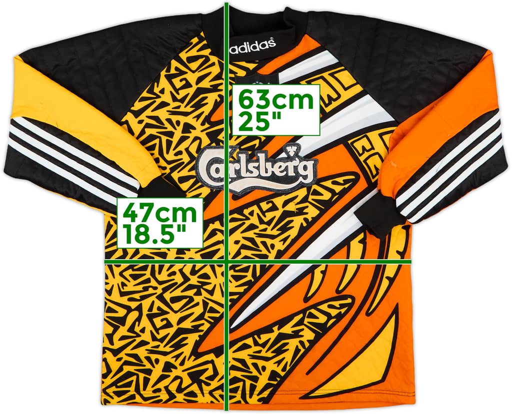 1995-96 Liverpool GK Shirt - 8/10 - (L.Boys)