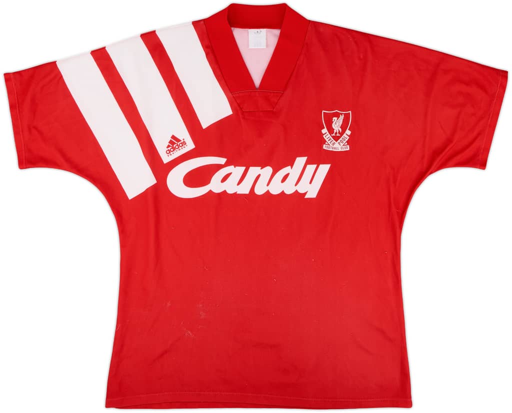 1991-92 Liverpool Home Shirt - 7/10 - (L)