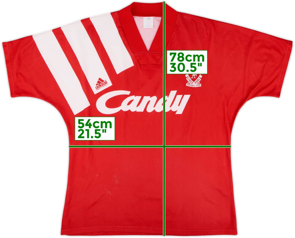 1991-92 Liverpool Home Shirt - 7/10 - (L)