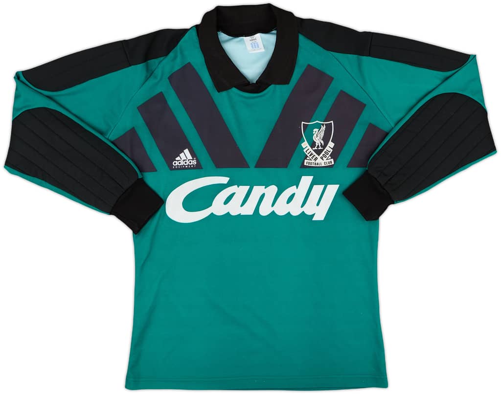 1991-92 Liverpool GK Shirt - 8/10 - (S)