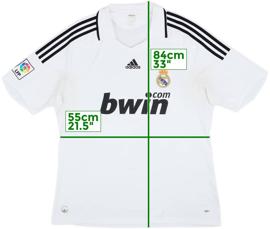 2008-09 Real Madrid Home Shirt - 4/10 - (XL)