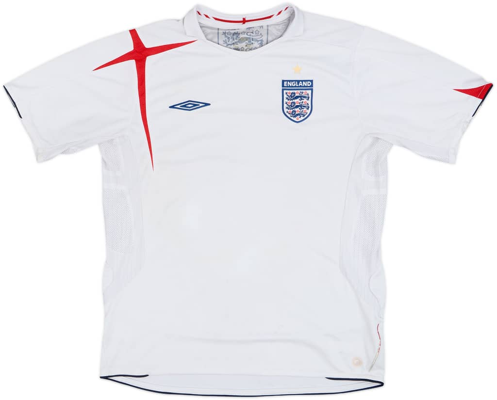 2005-07 England Home Shirt - 4/10 - (L)