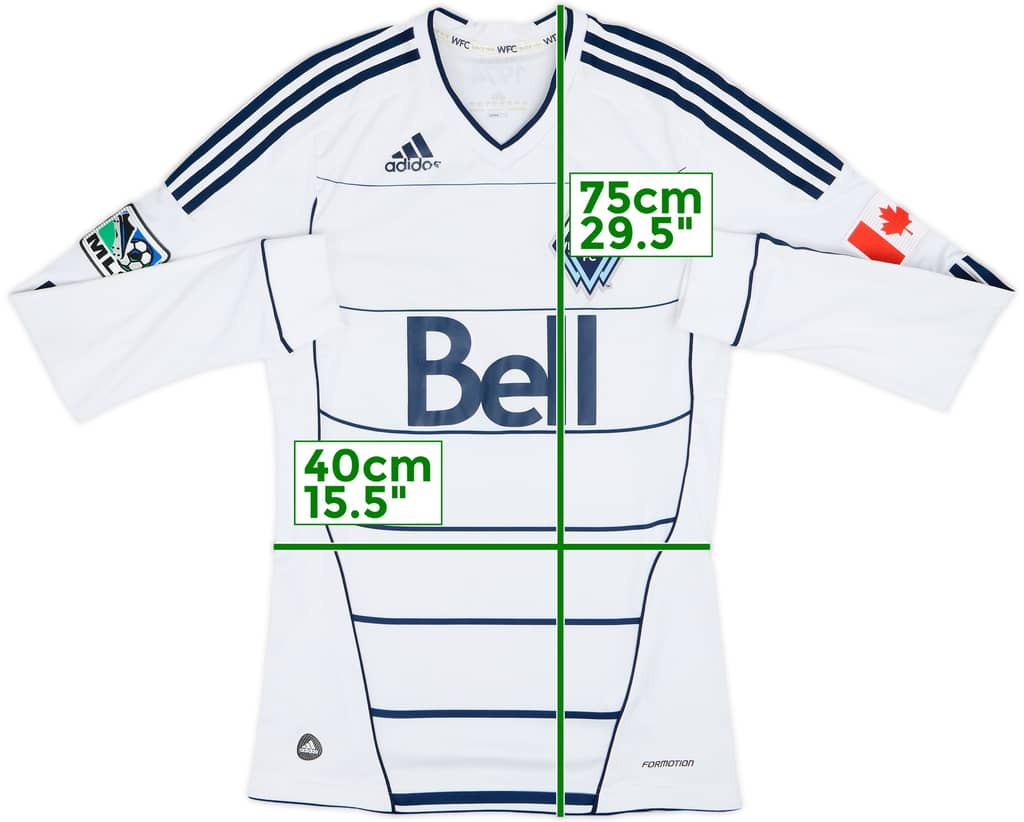 2012 Vancouver Whitecaps Authentic Home L/S Shirt - 4/10 - (S)
