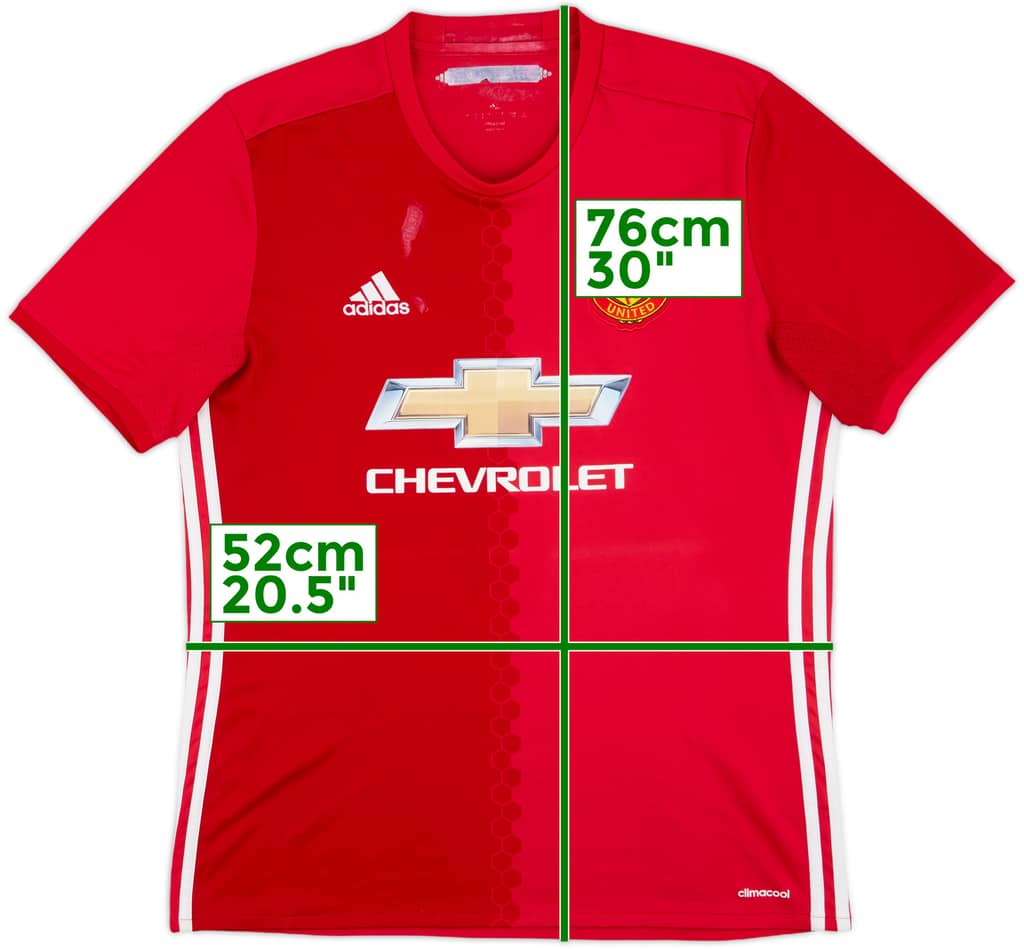 2016-17 Manchester United Home Shirt - 4/10 - (M)