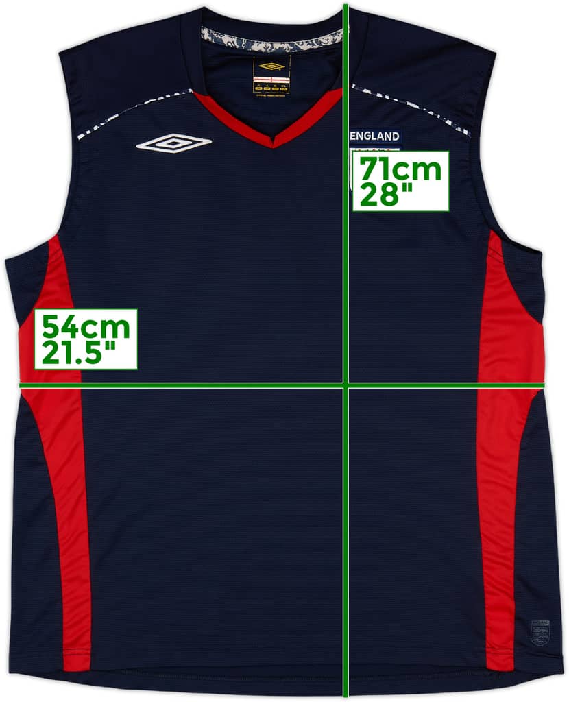 2006-07 England Umbro Training Vest - 6/10 - (XL)