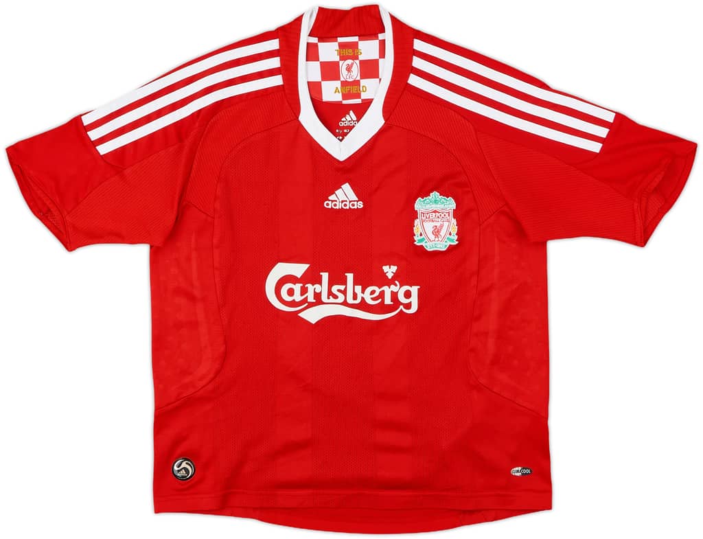 2008-10 Liverpool Home Shirt McShane #8 - 6/10 - (S.Boys)