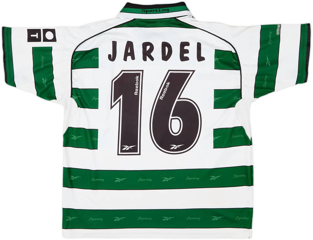 2001-02 Sporting CP Home Shirt Jardel #16 - 6/10 - (S)