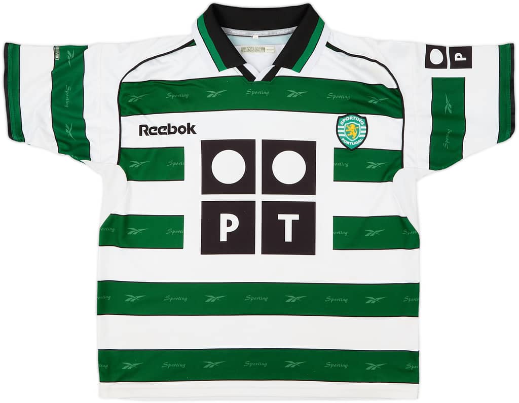 2001-02 Sporting CP Home Shirt Jardel #16 - 6/10 - (S)