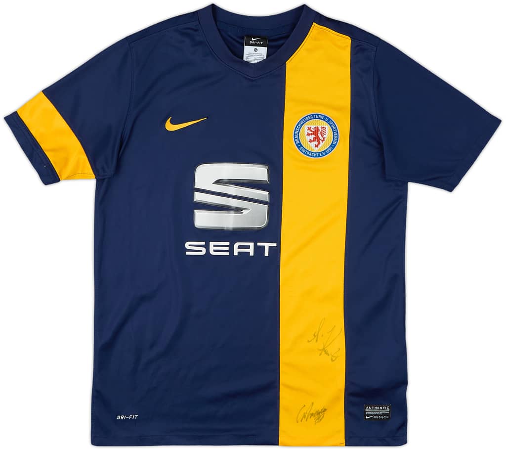 2013-14 Eintracht Braunschweig Signed Away Shirt - 5/10 - (XL.Boys)