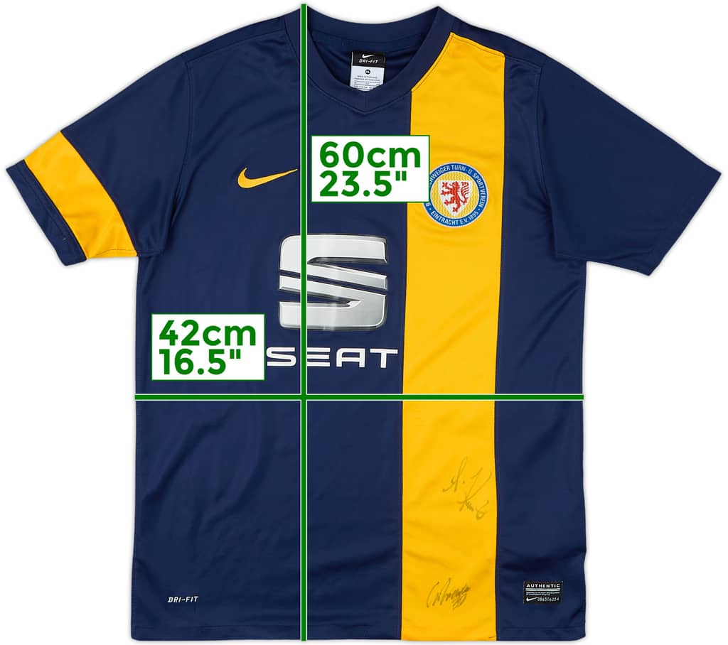 2013-14 Eintracht Braunschweig Signed Away Shirt - 5/10 - (XL.Boys)