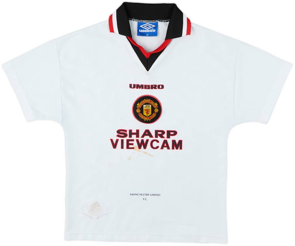 1996-97 Manchester United Away Shirt - 5/10 - (L.Boys)