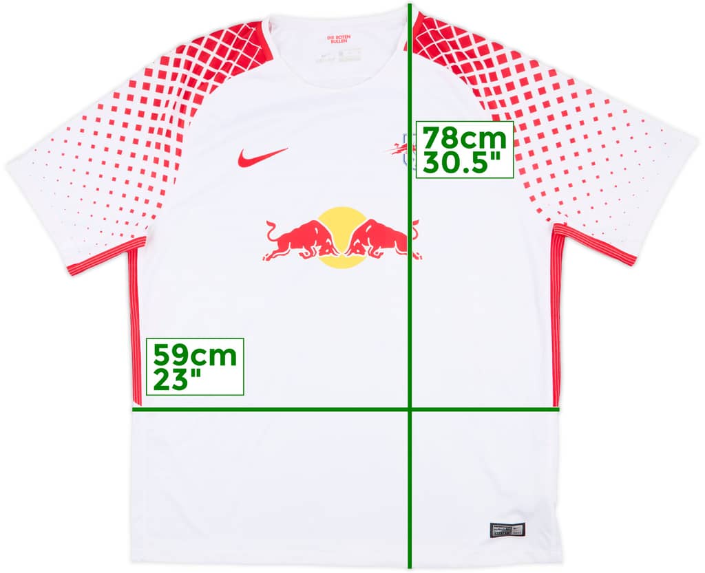 2017-18 RB Leipzig Home Shirt - 8/10 - (XL)