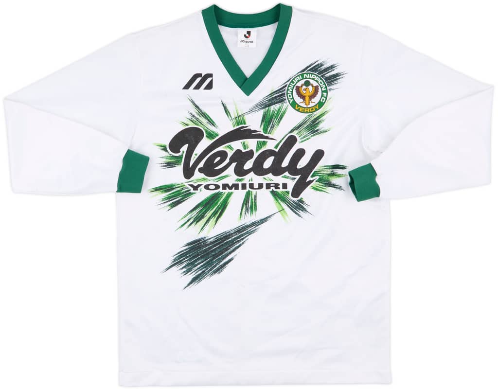 1993-95 Verdy Kawasaki Mizuno Training L/S Shirt - 7/10 - (L)