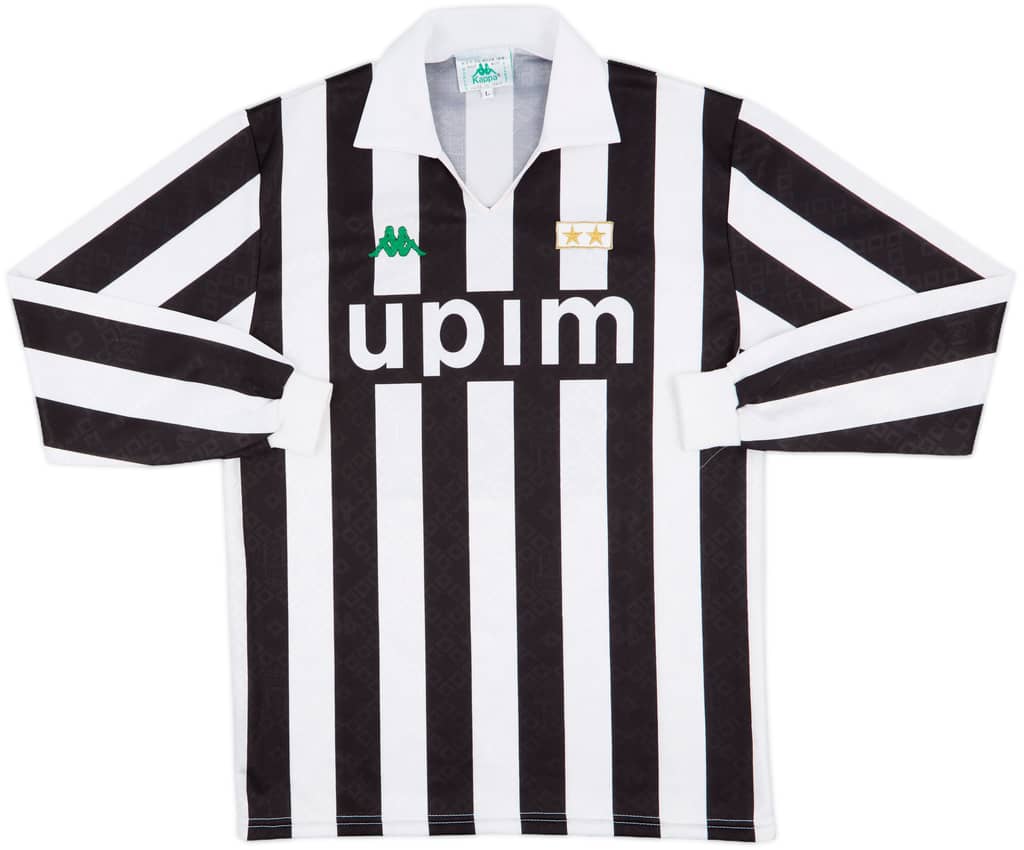 1991-92 Juventus Home L/S Shirt - 9/10 - (L)