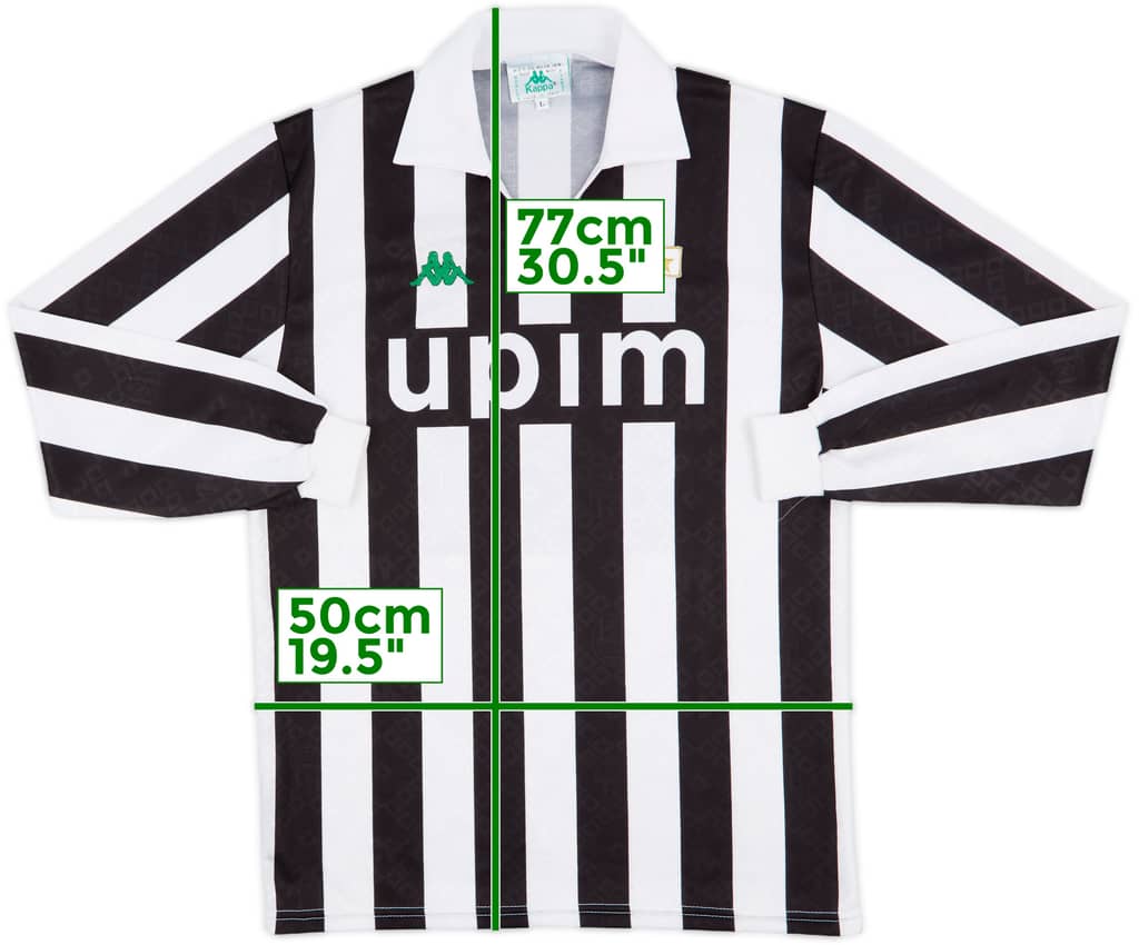 1991-92 Juventus Home L/S Shirt - 9/10 - (L)