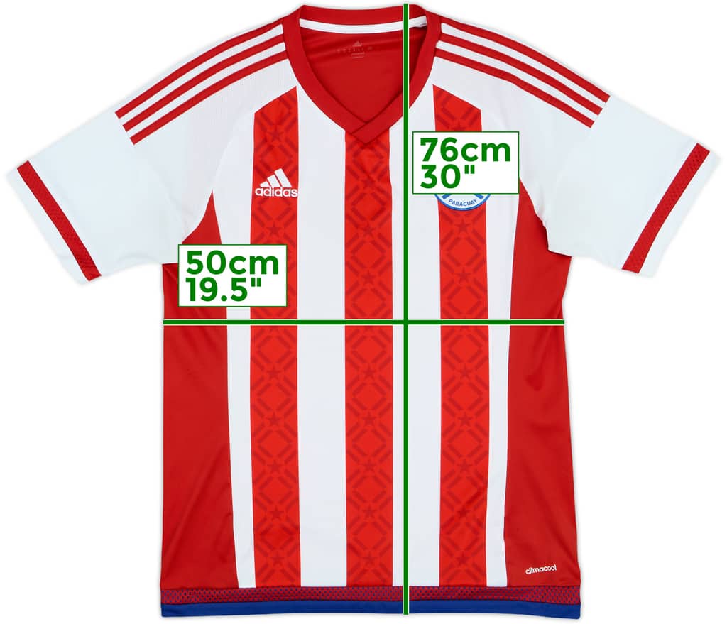 2015 Paraguay Copa America Home Shirt - 6/10 - (M)