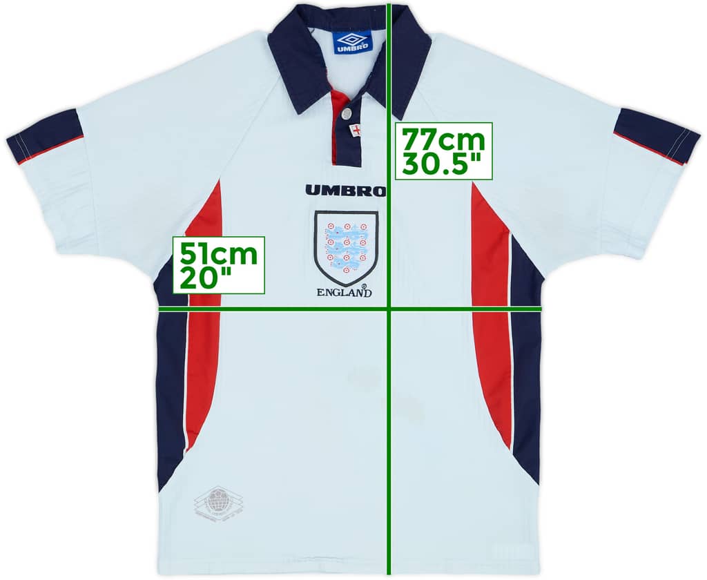 1997-99 England Home Shirt - 5/10 - (M)