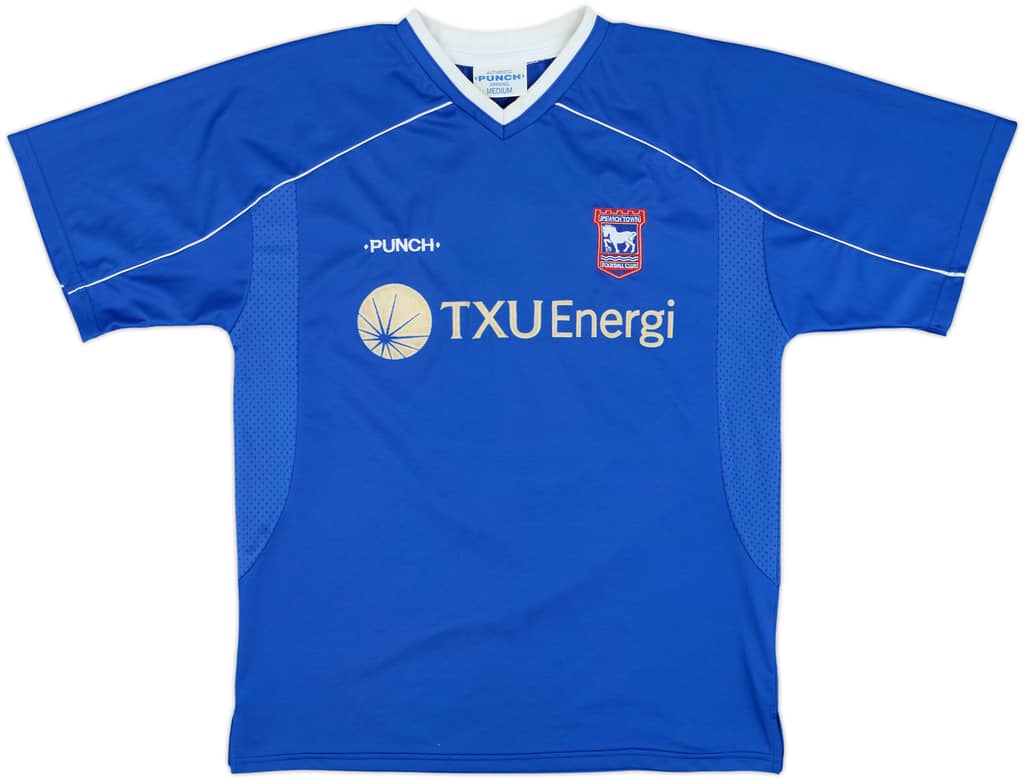 2001-02 Ipswich Home Shirt - 8/10 - (M)