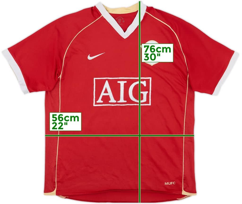 2006-07 Manchester United Home Shirt - 5/10 - (L)