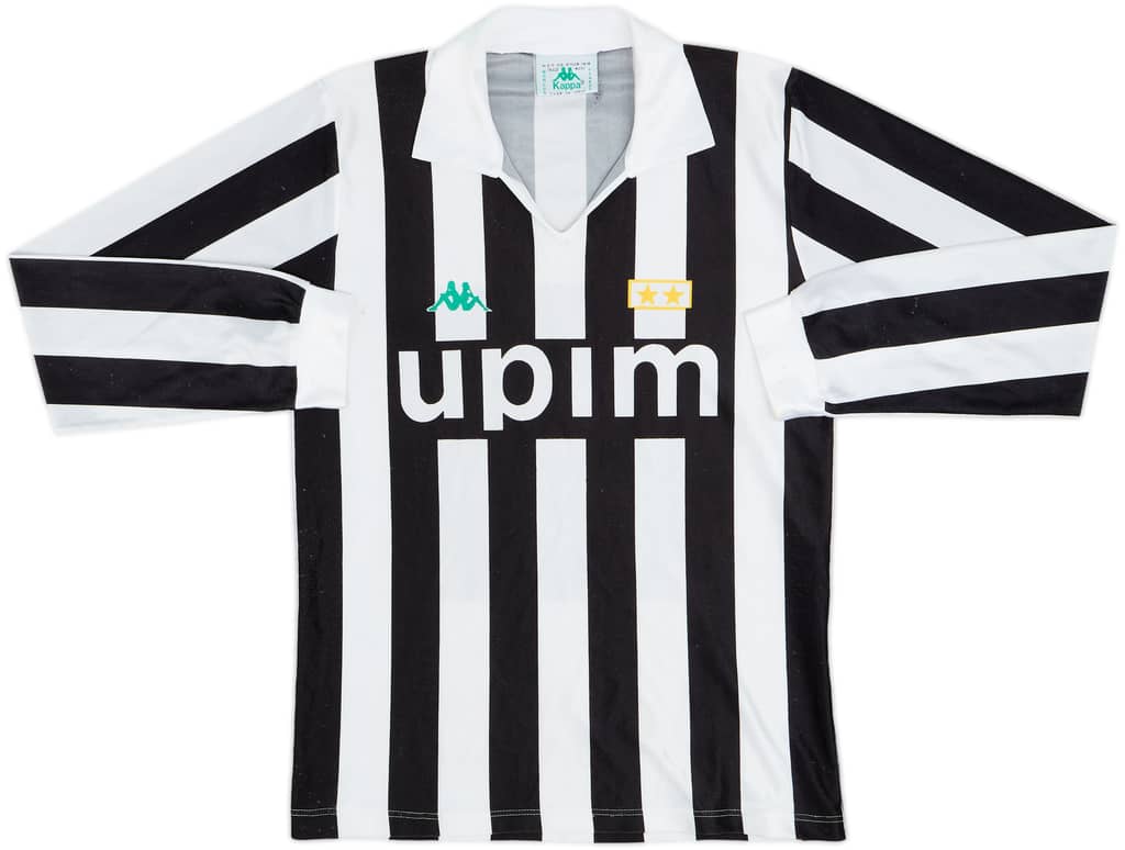 1991-92 Juventus Basic Home L/S Shirt - 8/10 - (S)
