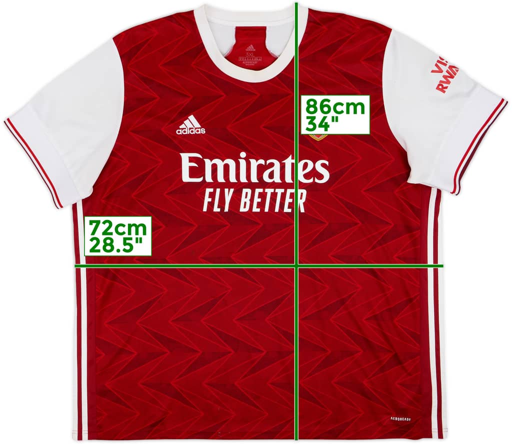 2020-21 Arsenal Home Shirt - 5/10 - (3XL)