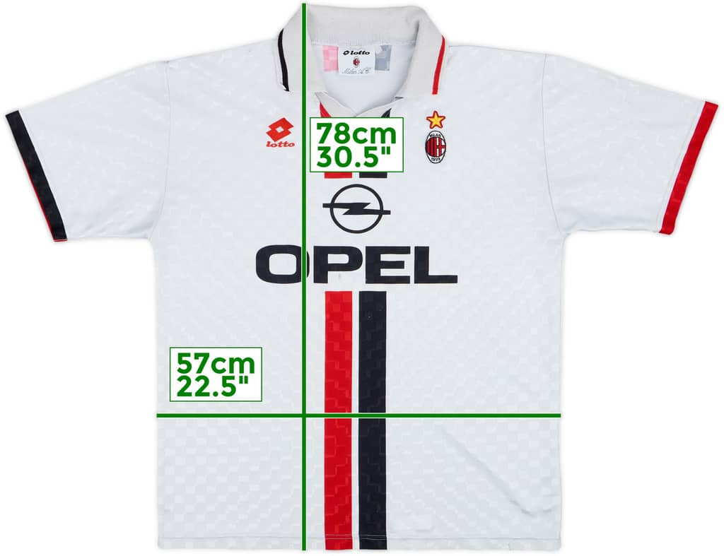 1995-96 AC Milan Away Shirt - 6/10 - (XL)
