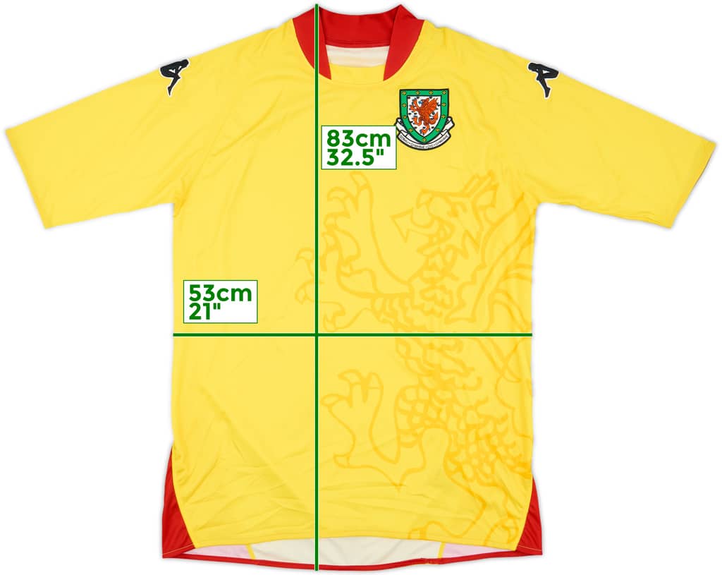 2007-08 Wales Away Shirt - 8/10 - (XL)