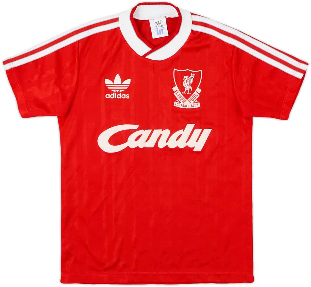 1988-89 Liverpool Home Shirt - 8/10 - (L.Boys)
