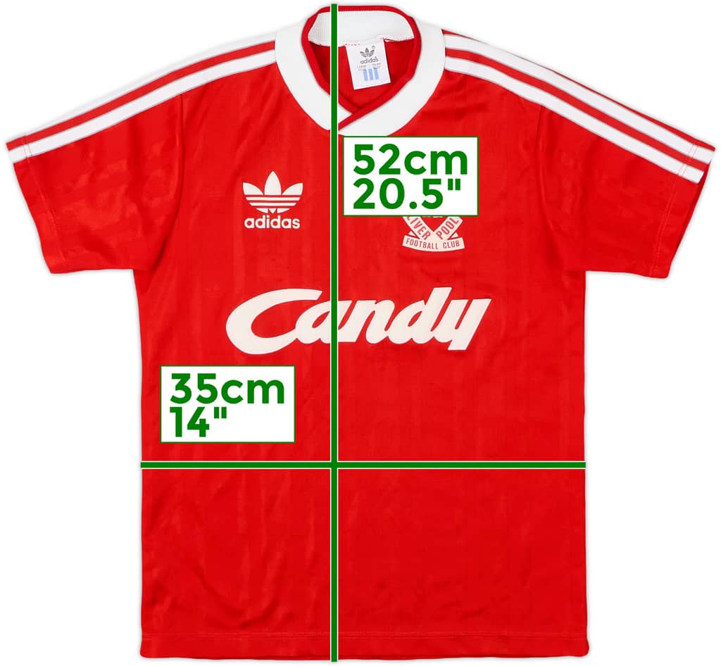 1988-89 Liverpool Home Shirt - 8/10 - (L.Boys)