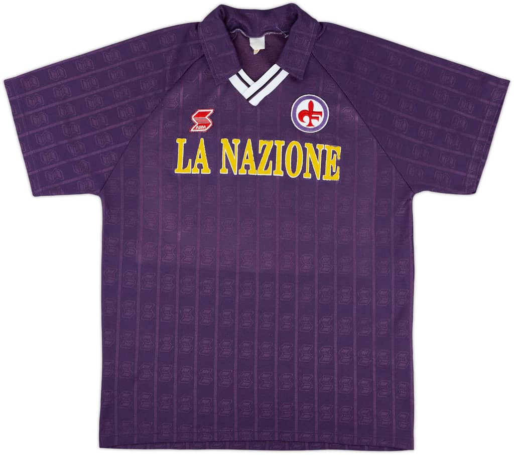 1990-91 Fiorentina Home Shirt - 7/10 - (XL)