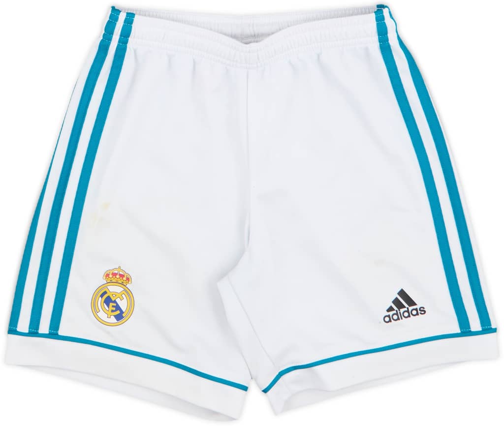 2017-18 Real Madrid Home Shorts - 4/10 - (S.Boys)