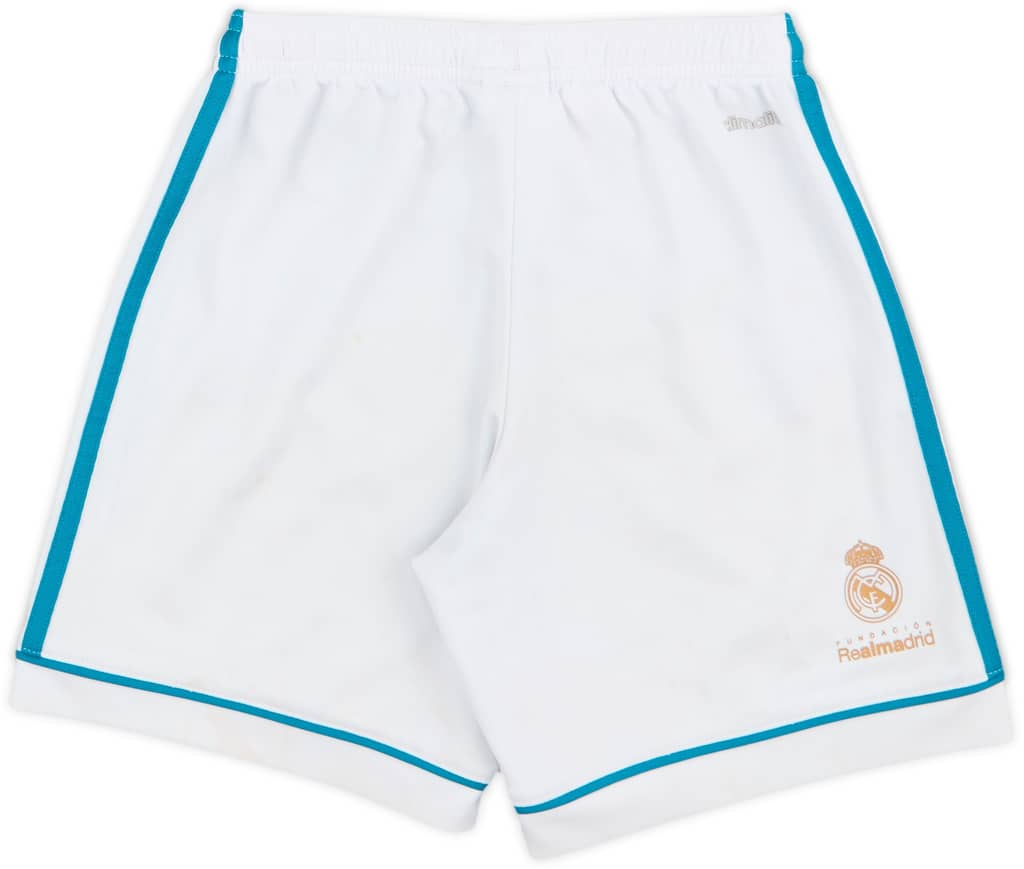 2017-18 Real Madrid Home Shorts - 4/10 - (S.Boys)