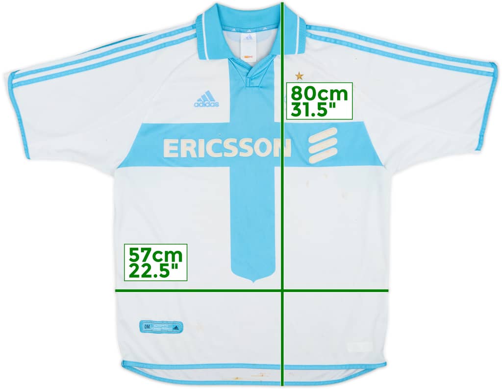 2000-01 Olympique Marseille Home Shirt - 4/10 - (L)