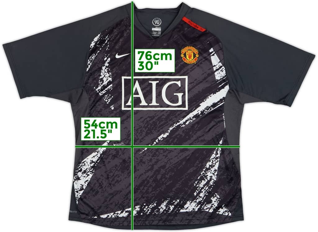 2007-08 Manchester United Nike Training Shirt - 5/10 - (L)