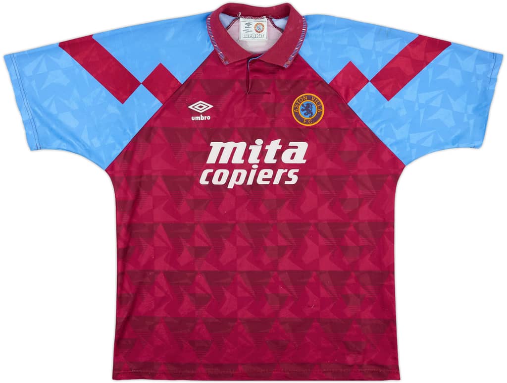 1990-92 Aston Villa Home Shirt - 6/10 - (XL)