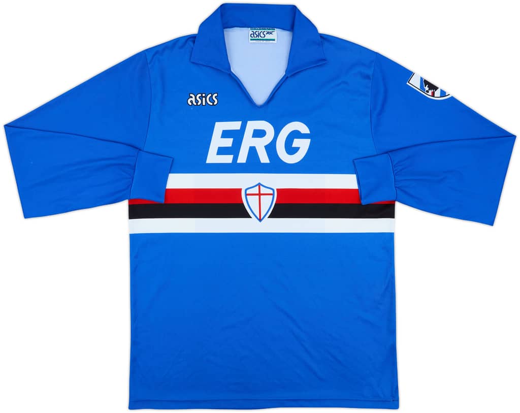 1992-94 Sampdoria Home L/S Shirt - 6/10 - (XL)