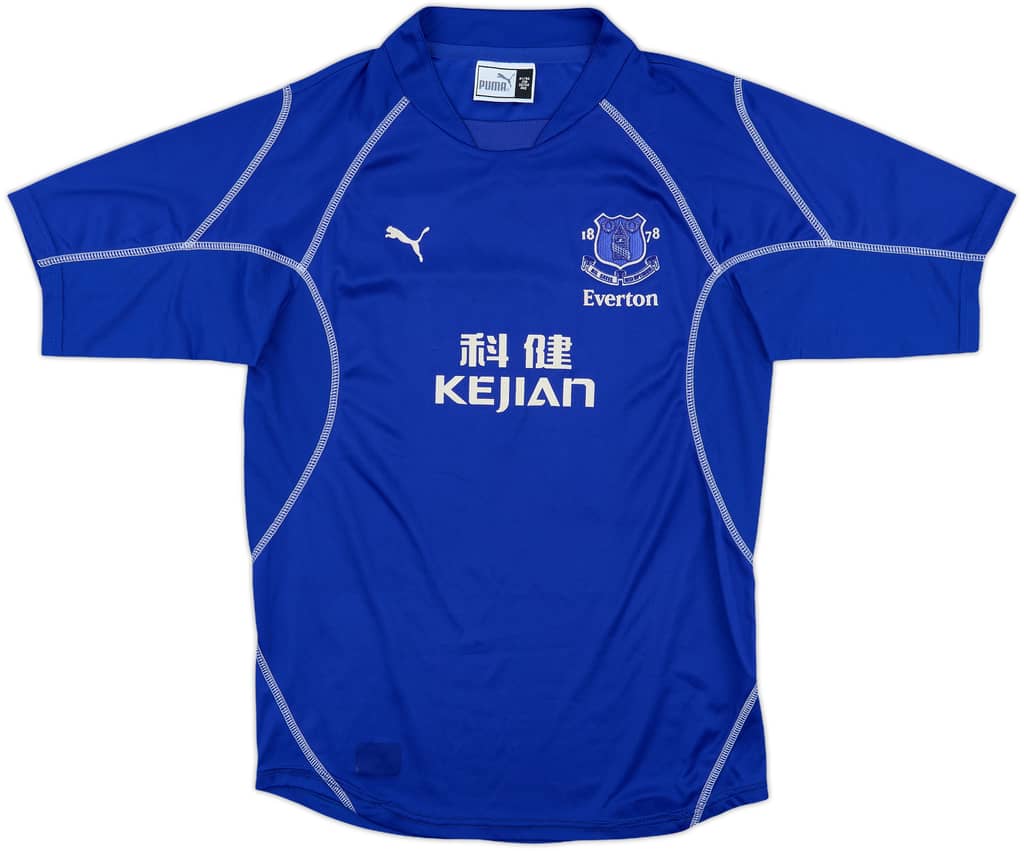 2002-03 Everton Home Shirt - 8/10 - (L.Boys)