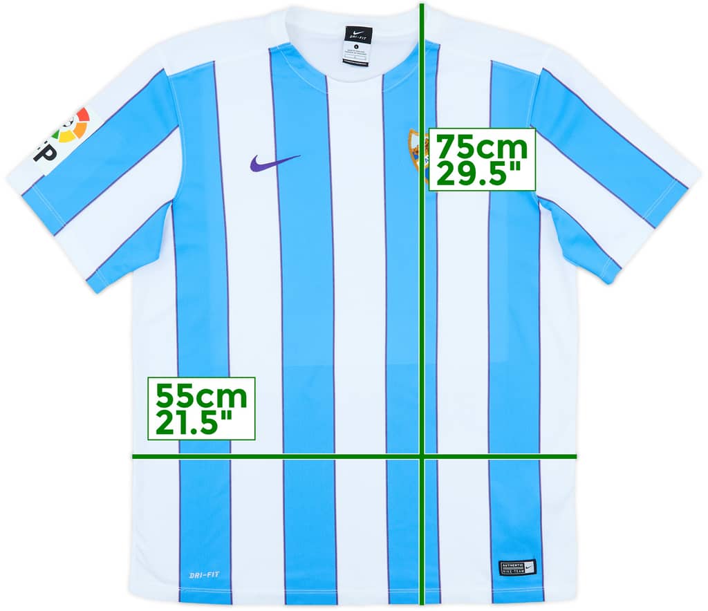 2015-16 Malaga Home Shirt - 7/10 - (L)